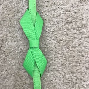Lilly Pulitzer NWOT Green Bow Belt
